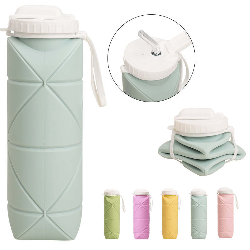 W0468002 600ml Collapsible Water Bottle