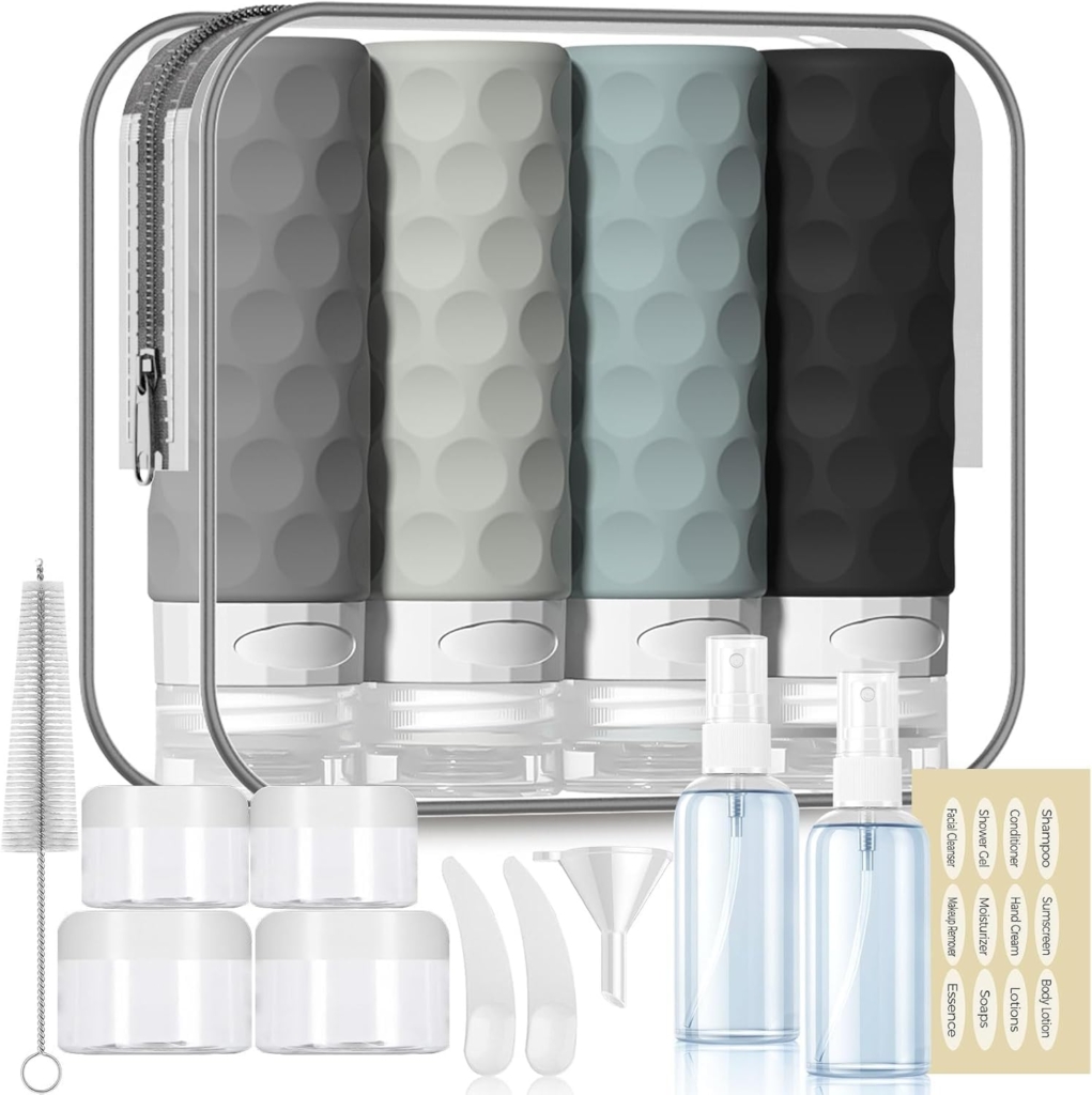 T0438004 90ml 4 Pack Silicone Travel Bottle Set